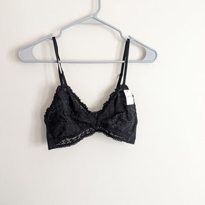 NWT Aerie black lace bralette